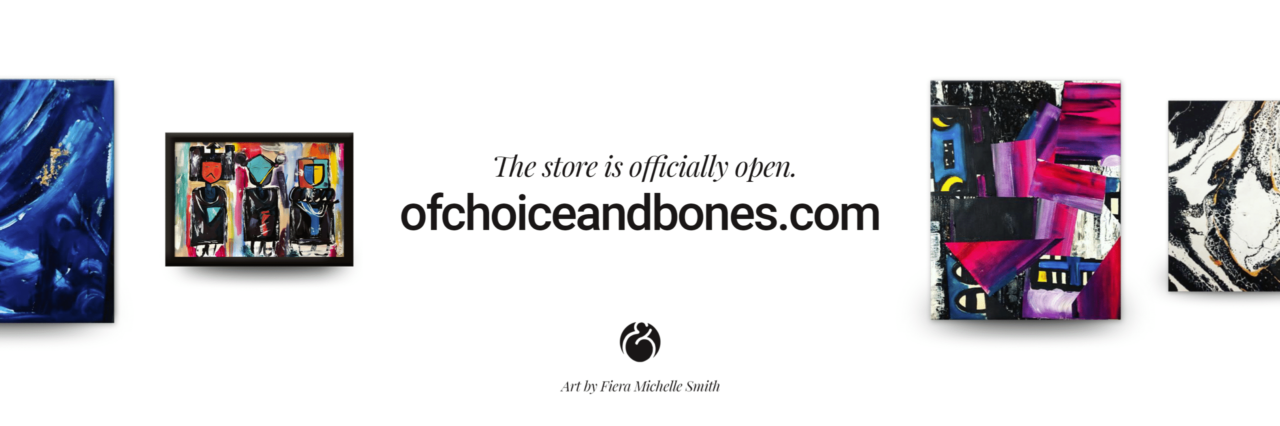 Of Choice & Bones Site Opening Graphic Banner | Enormous Elephant